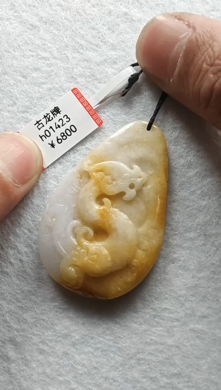 【闪购商品】翡翠颈饰未镶嵌h01423-古龙