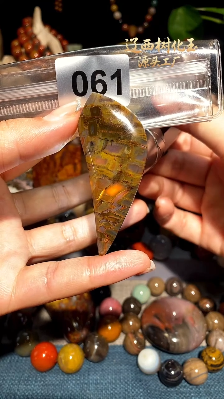 未镶嵌-硅化玉天然北票硅化玉吊坠