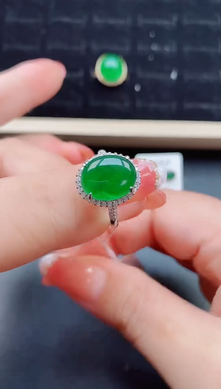 【闪购商品】翡翠戒指银S925镶嵌1212