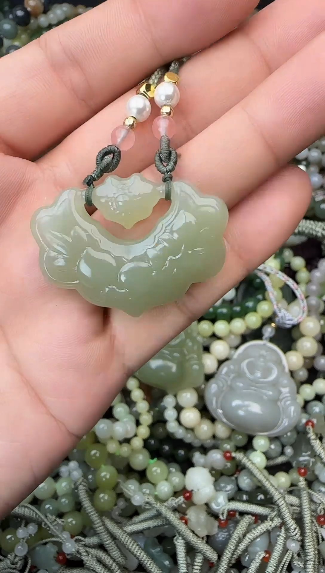 颈饰未镶嵌和田玉拍一发一