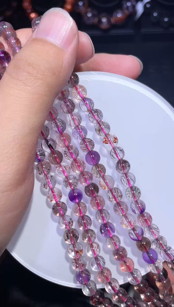 【闪购商品】水晶手链未镶嵌超七多圈A6.5（多样性发其一）