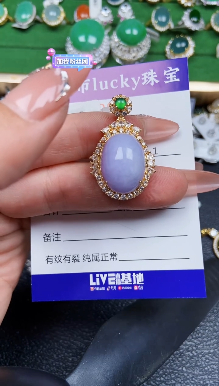 【闪购商品】翡翠颈饰银S925镶嵌0208