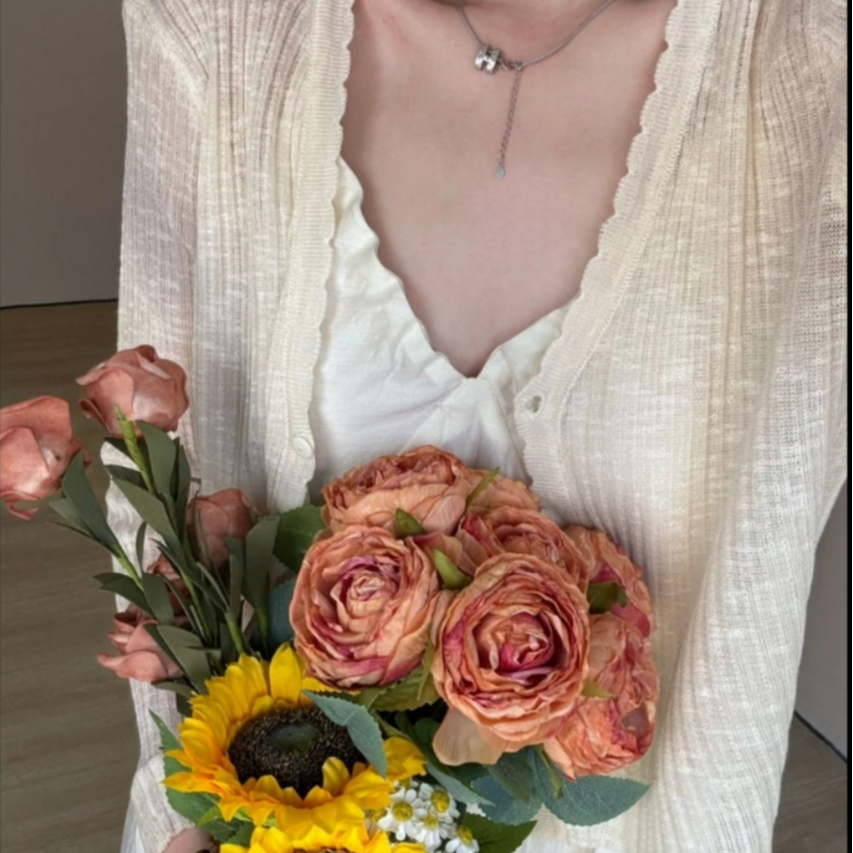 2025BX开衫V领薄款上衣空调衫披肩外搭冰丝长袖