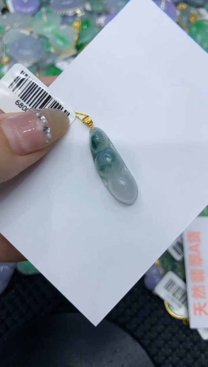 【闪购商品】翡翠颈饰18K金镶嵌222222222