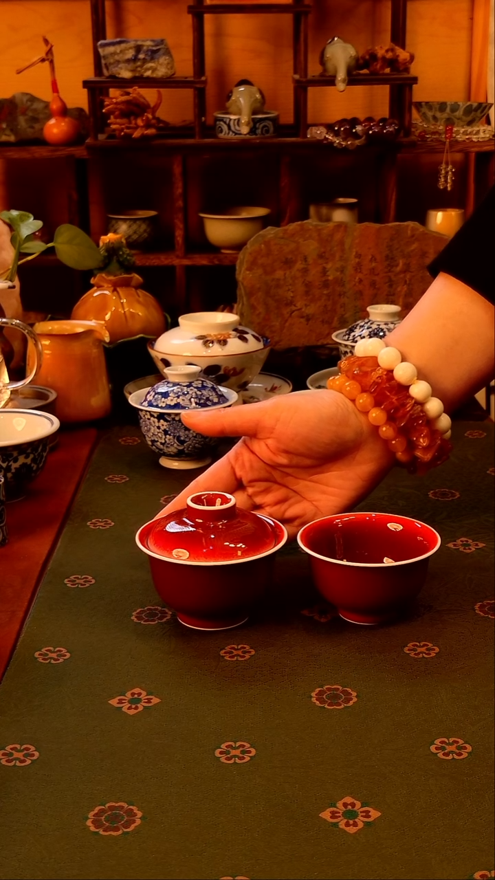 【郎红盖碗+主人杯】