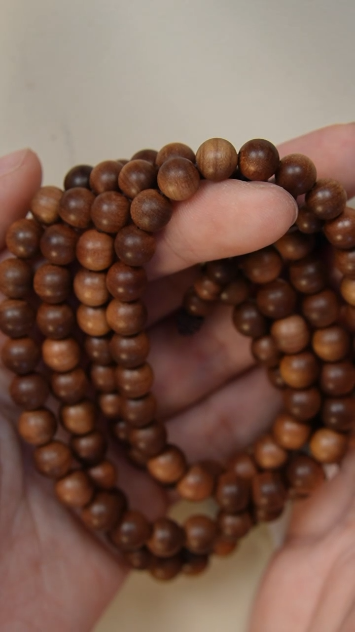 【闪购商品】檀香木手串/手链老山檀香0.8多圈108颗蚁沉供奉料