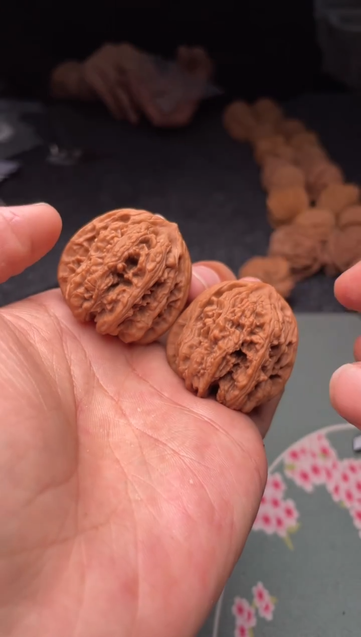 把件文玩核桃a294  兴隆色子 36尺