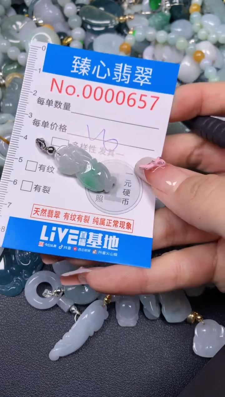 【闪购商品】翡翠颈饰未镶嵌含绳000657