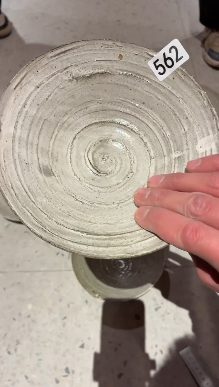 瓷片小****?562微瑕粉引点金盘1个