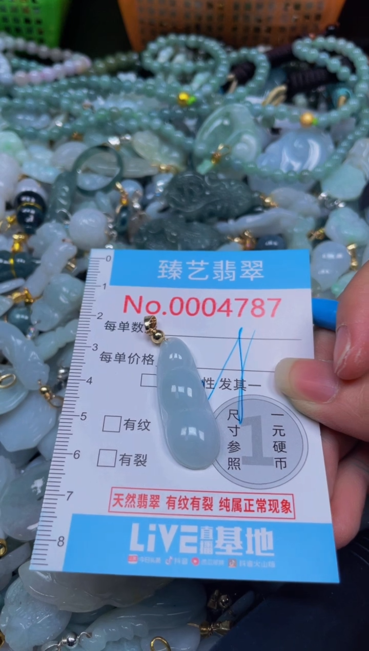 颈饰未镶嵌翡翠4787