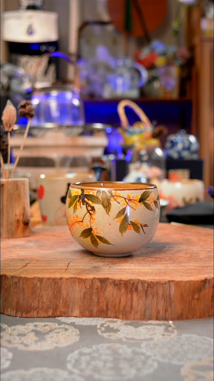 【闪购商品】杯子桂花手工手绘手工手绘