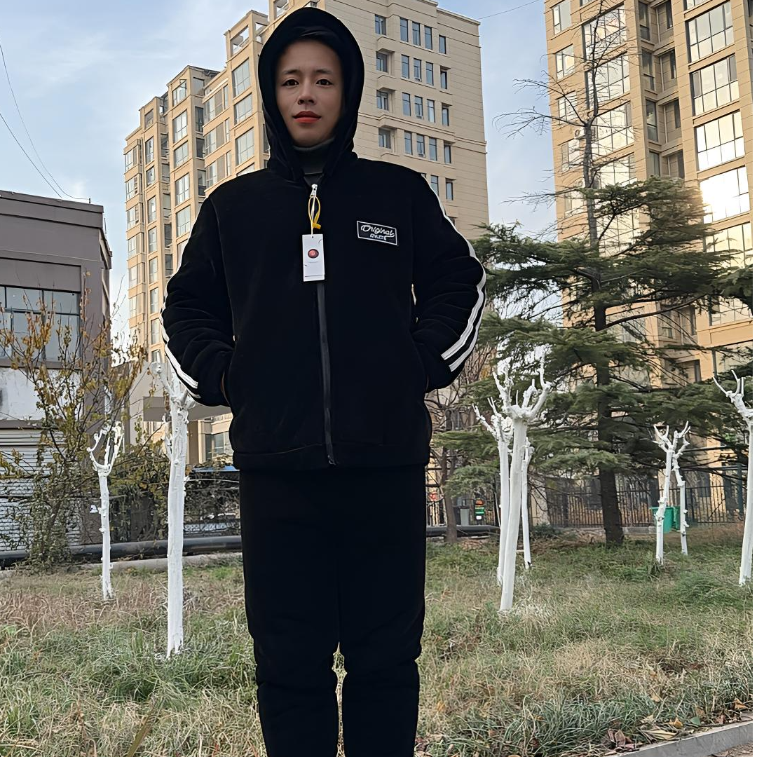 三层超厚【连帽款】男士雪尼尔加绒加厚保暖可外穿休闲家居服套装