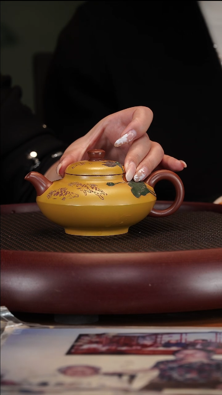 【闪购商品】紫砂茶壶2-92ZXJ荷合龙山大红泥230cc