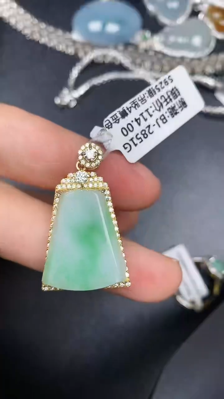 银S925镶嵌戒指翡翠1420