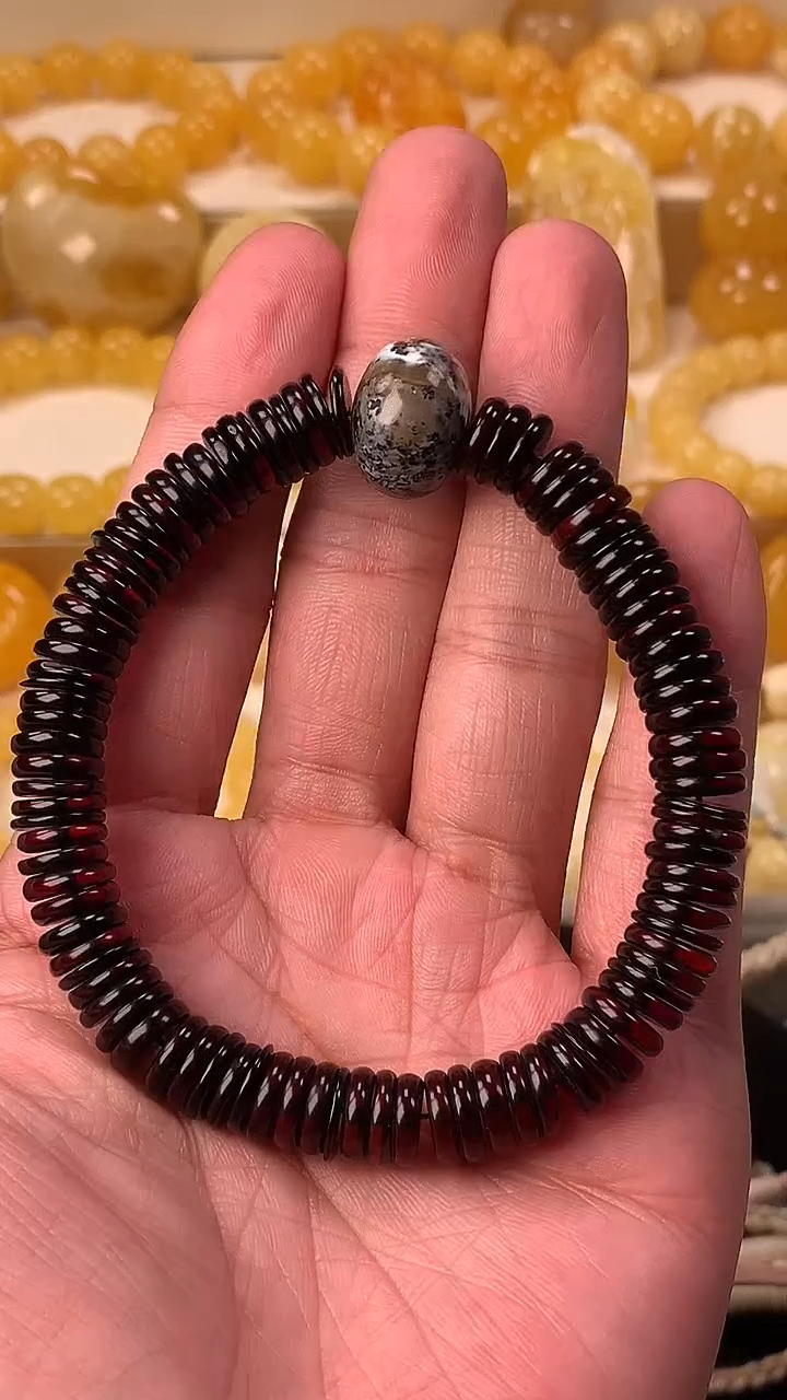 未镶嵌蜜蜡裸石手串