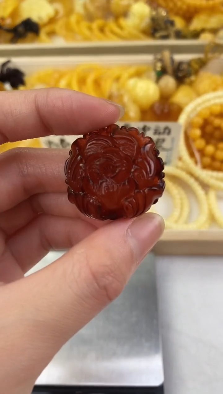 裸石琥珀未镶嵌天然琥珀蜜蜡