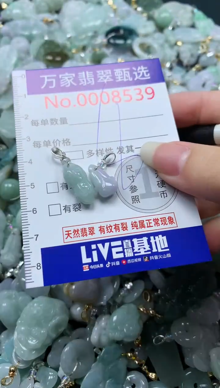 吊坠(不含链)未镶嵌翡翠8539