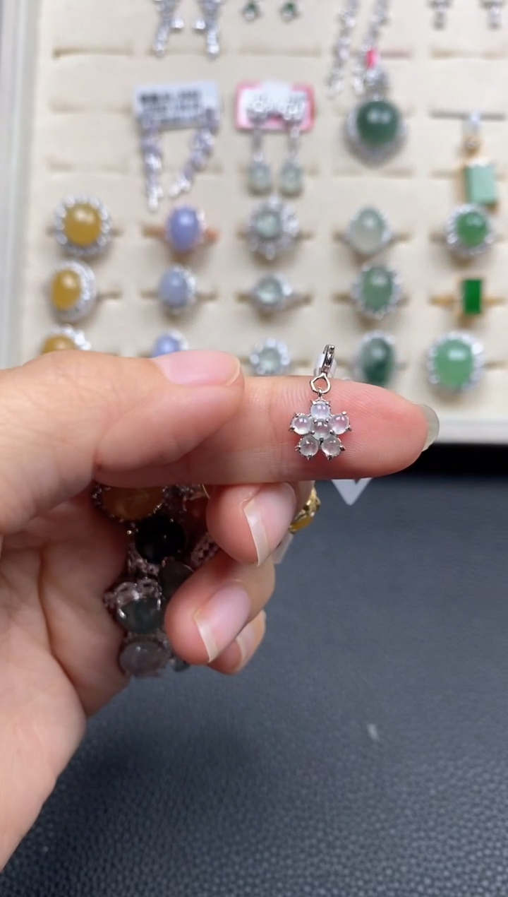 【闪购商品】翡翠戒指银S925镶嵌111111