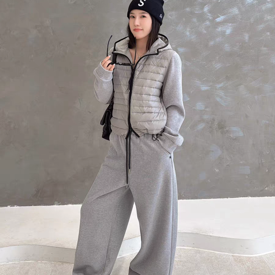 套装刺绣长袖女松型保暖户外休闲冬季宽松12659