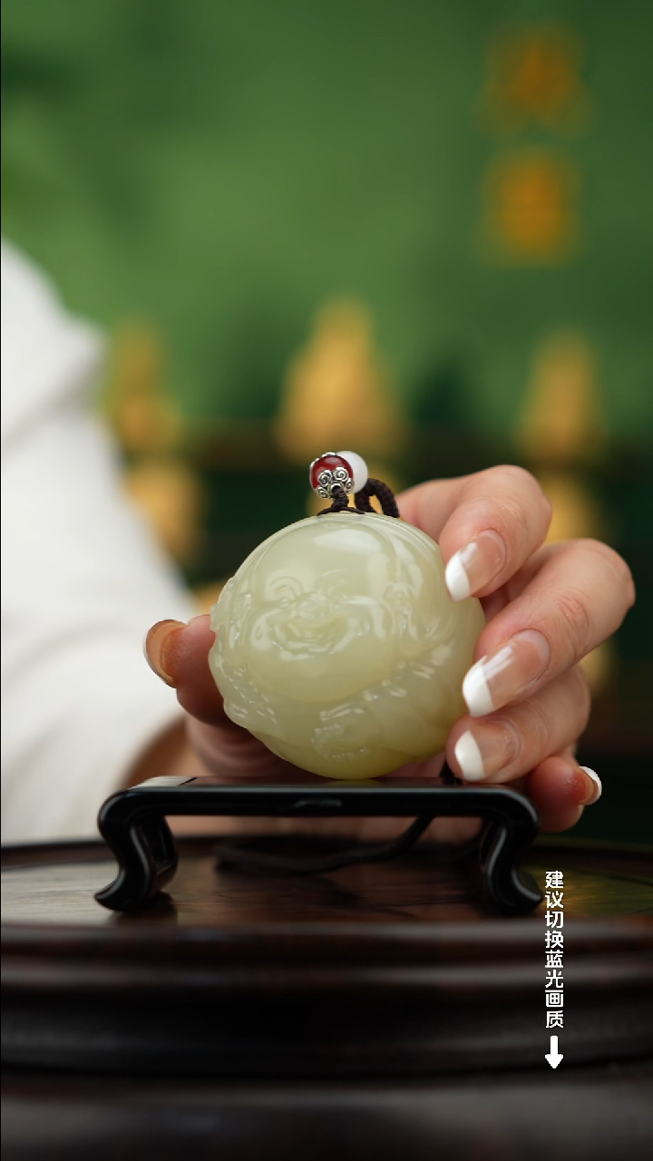 玉【弥勒】天然玉石手把件