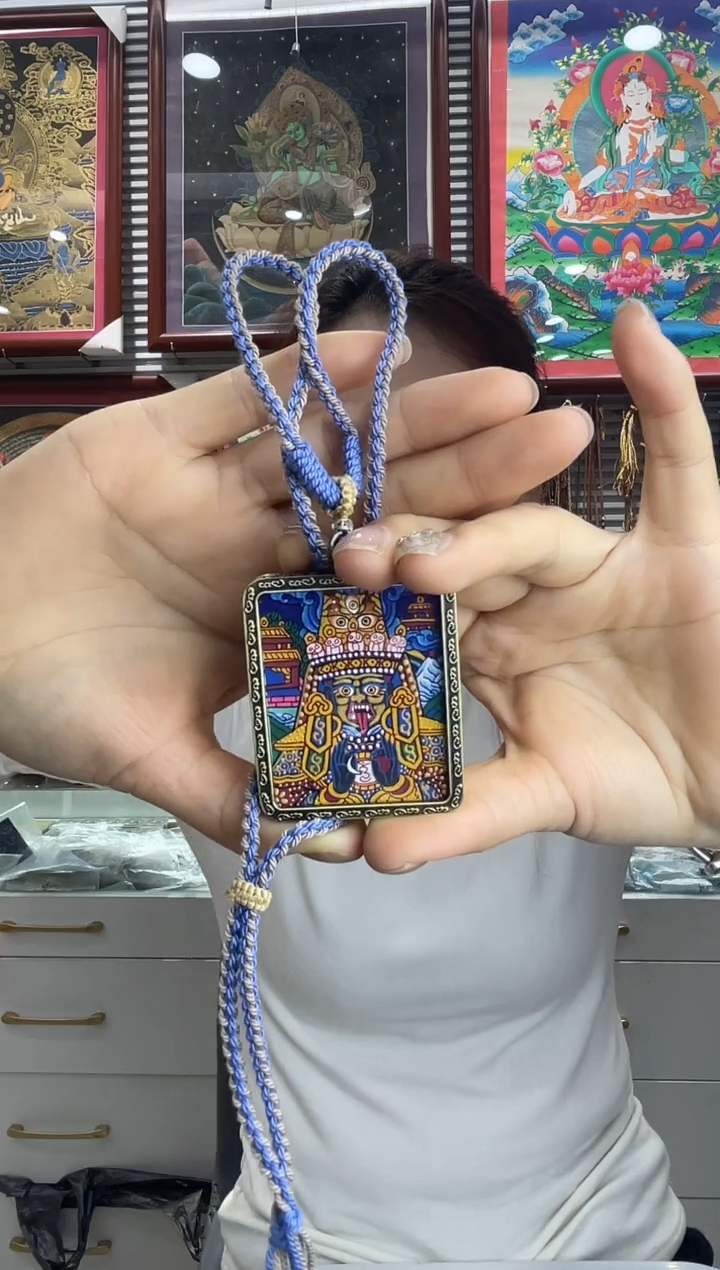 吊坠纯手绘唐卡（非质量问题 不退不换） 扎基 