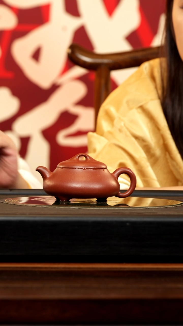 【闪购商品】紫砂茶壶GJY 降坡 汉棠石瓢 