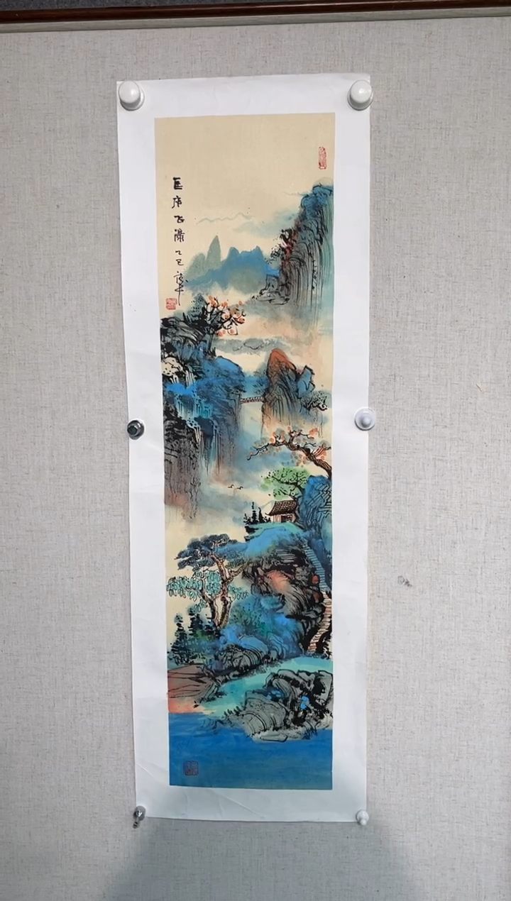 国画黄德中老师100*25