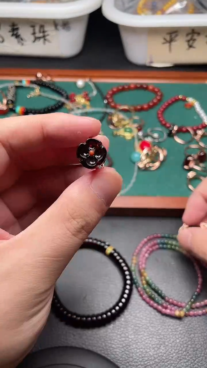 血珀未镶嵌戒指多样性发货拍一发一