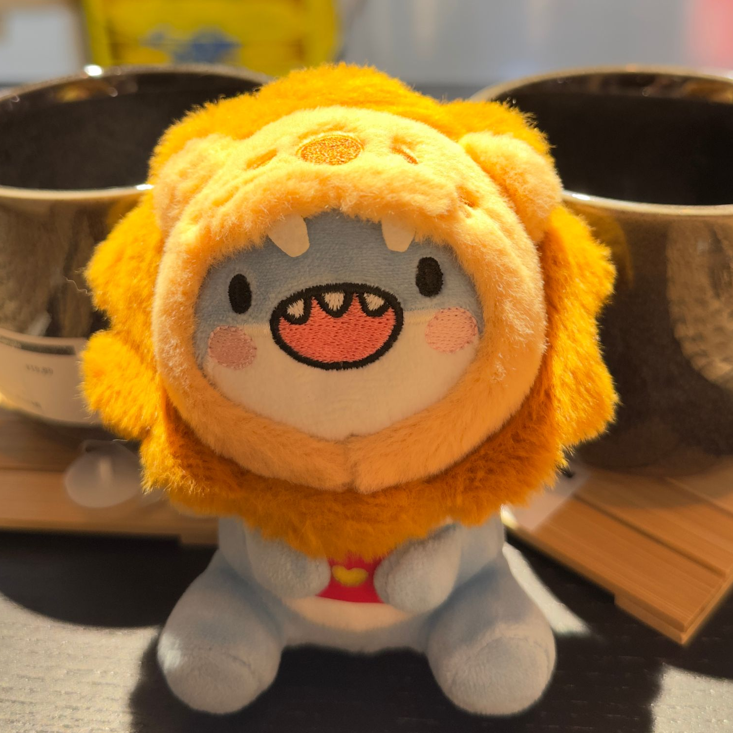 爱绒艺肥肥鲨正版升级版鲨狮弟薯条毛绒挂件鲨鲨薯条派玩偶公仔