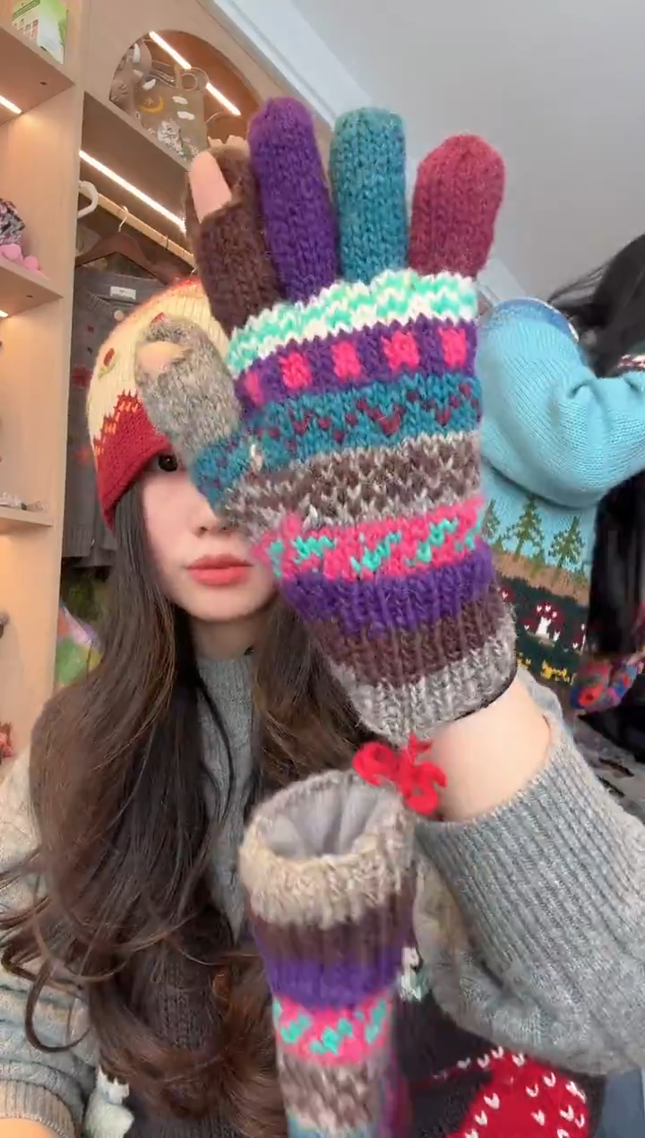 羊毛咕***锤800手套  