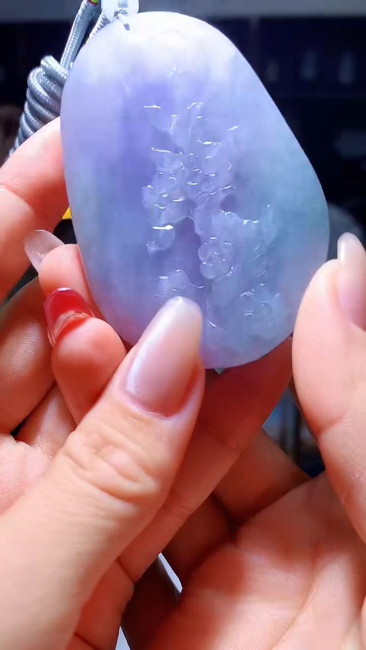 【闪购商品】定制翡翠未镶嵌1080hm-毛货挂件