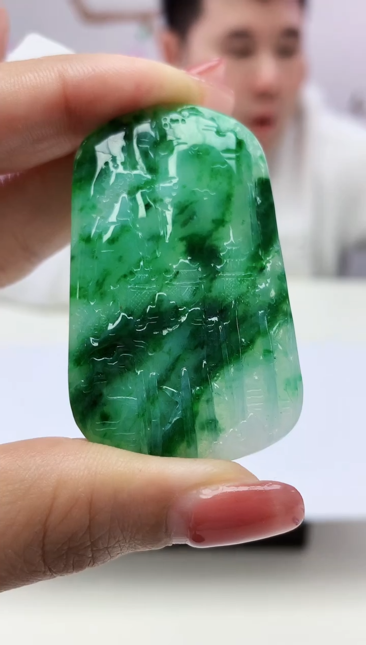 定制翡翠未镶嵌888xm-毛货山水57