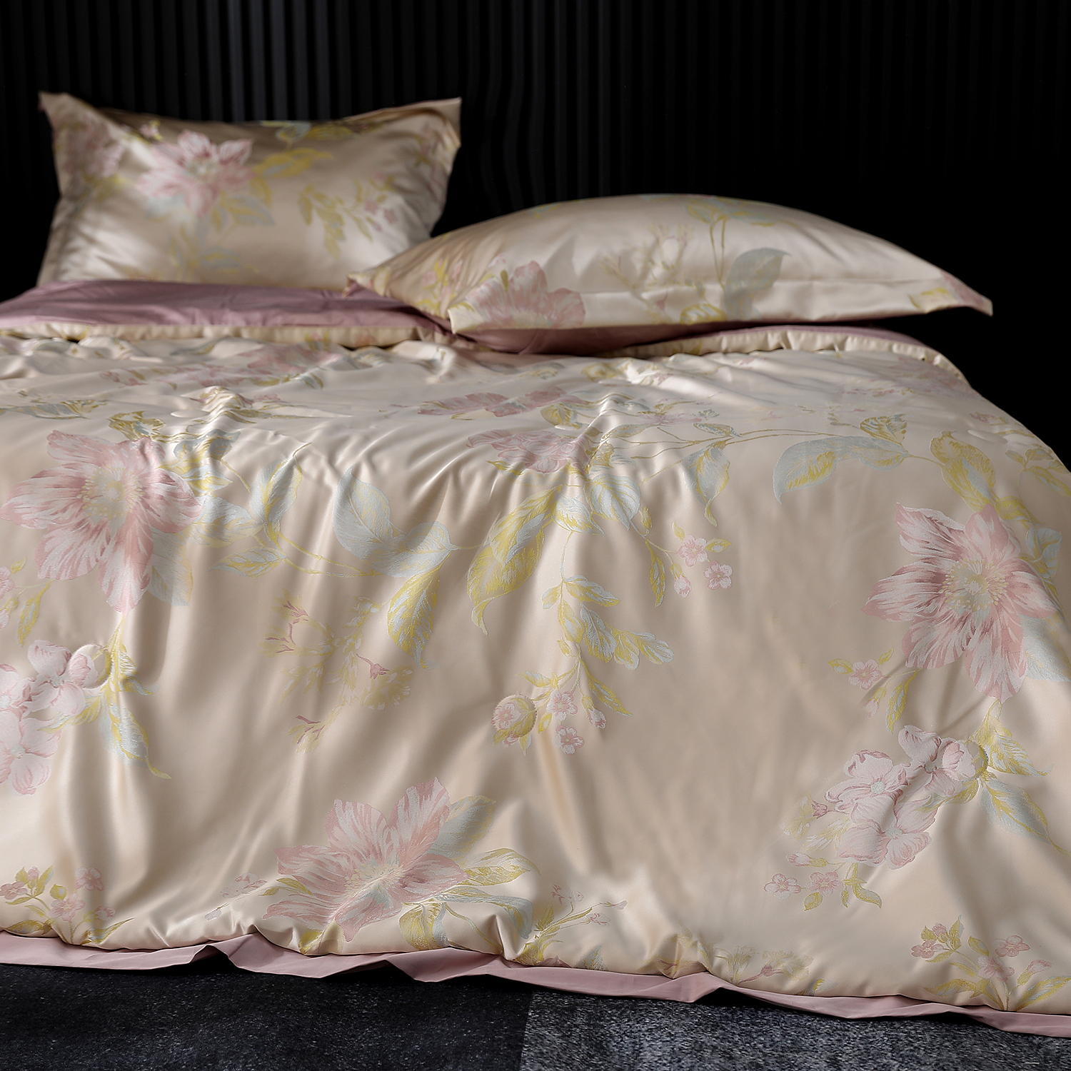 【金枝玉叶】高奢定制虫草雪莲铂金缎养生被--200*230cm