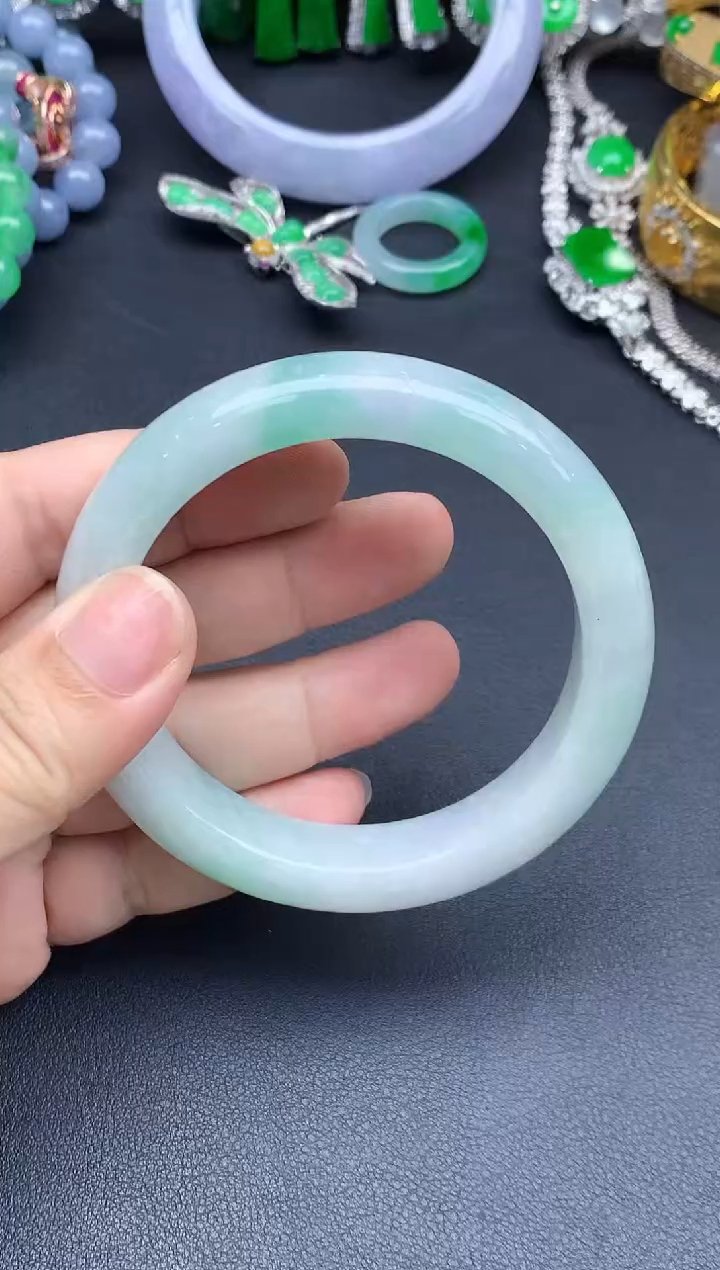 未镶嵌手镯翡翠570-春日珠宝