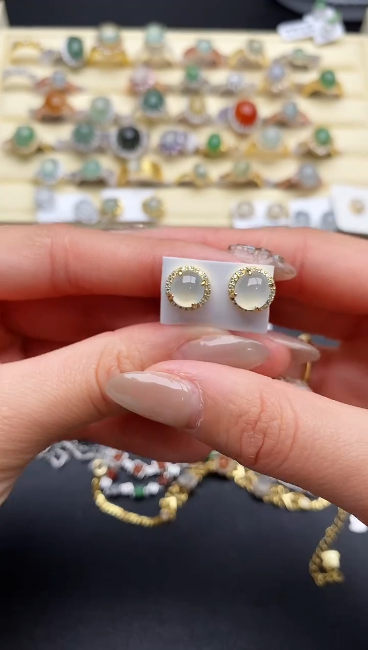 【闪购商品】翡翠戒指银S925镶嵌77777777+10