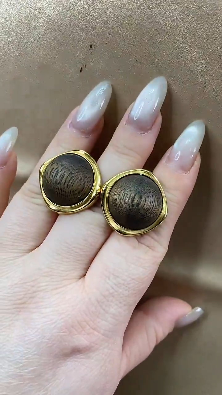 沉香吊坠耳环耳环