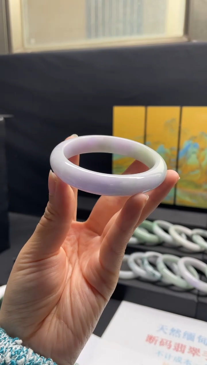 未镶嵌手镯翡翠21#天然缅甸A货翡翠手镯56-58圈口