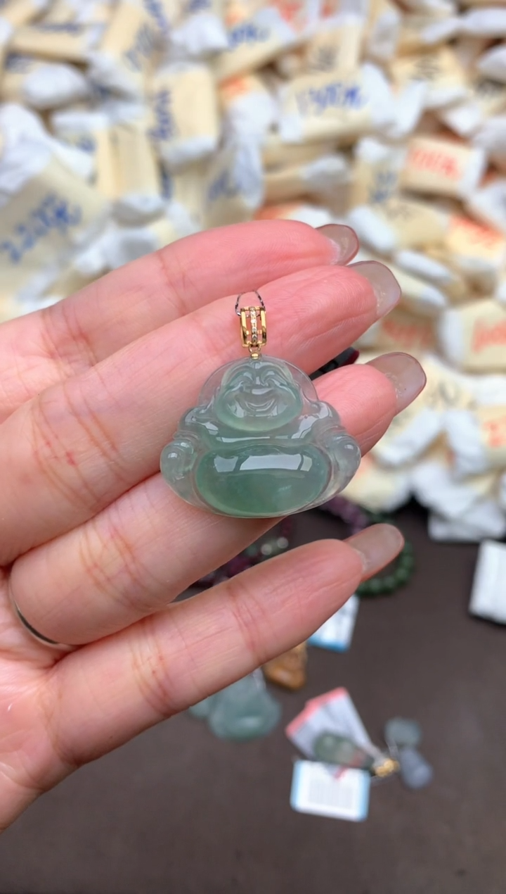 【闪购商品】翡翠颈饰18K金镶嵌— 