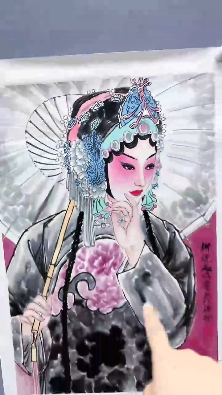 【闪购商品】绘画柳晓叶绘画3平尺戏曲人物