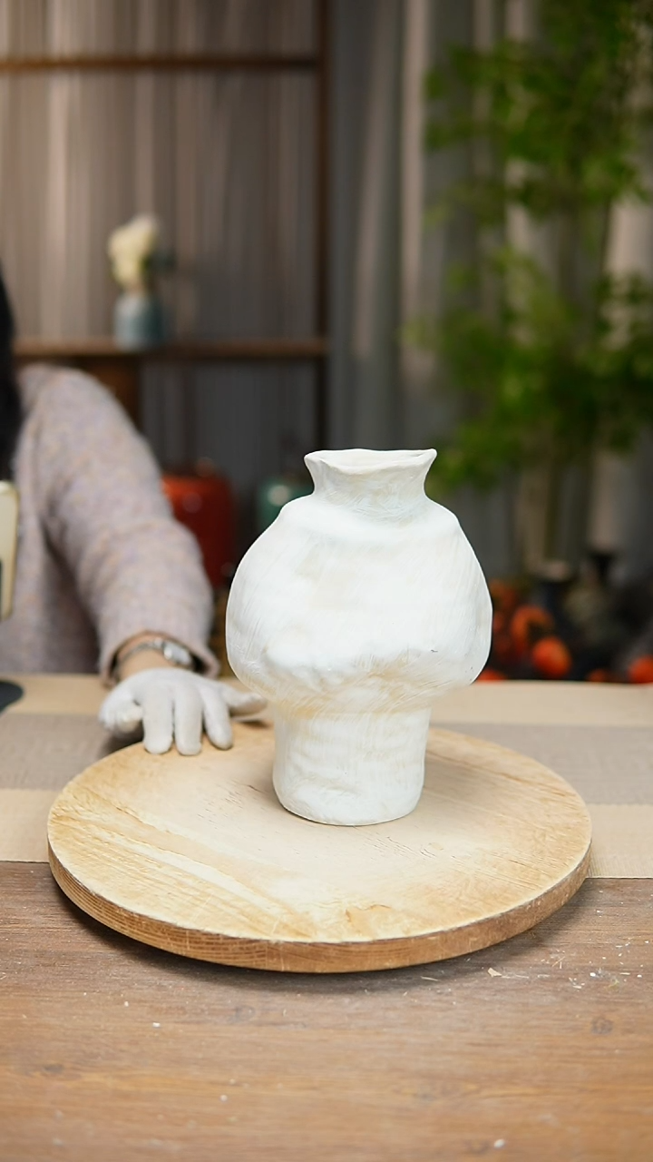 【闪购商品】陶瓷  花器陶瓷花瓶手捏瓶004瑕疵 