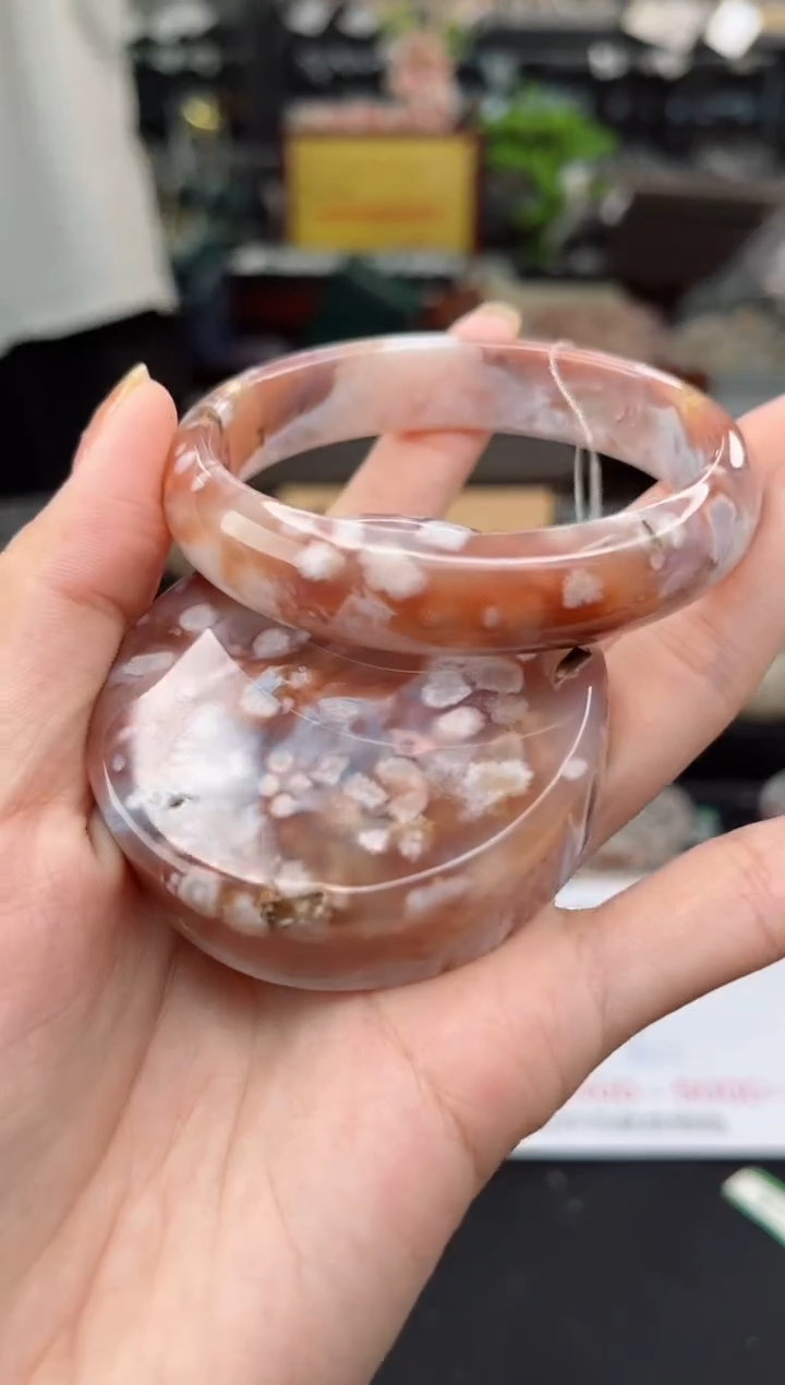 【闪购商品】石英质玉手镯未镶嵌57圈口（赠品镯心）3572167