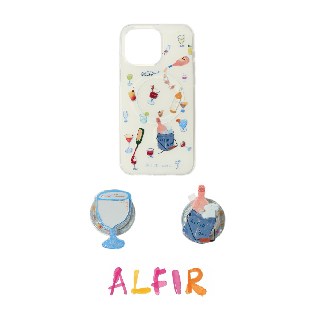 Alfir·夏日酒馆磁吸手机壳/支架 酒瓶支架磁吸原创轻薄iPhone17pm