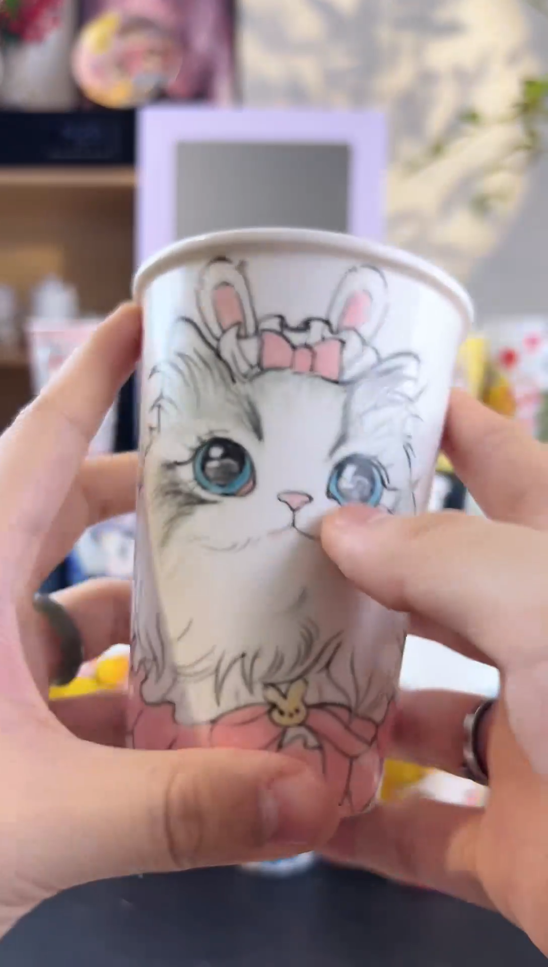 【闪购商品】摆件手工手绘陶瓷小杯杯