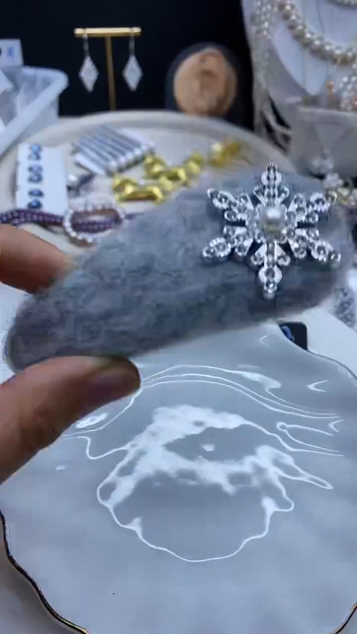 未镶嵌发夹淡水珍珠发夹