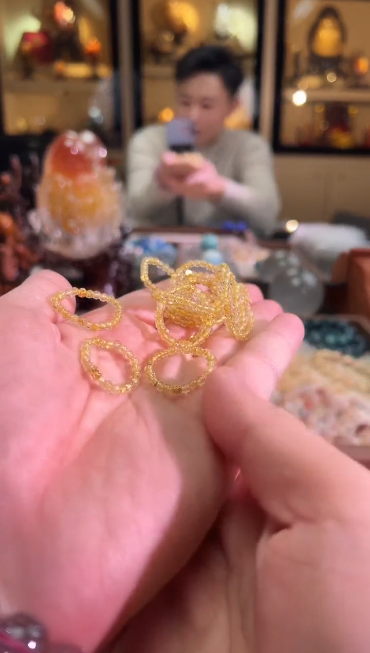 未镶嵌手链水晶mm+钛晶戒圈（多样性发一）