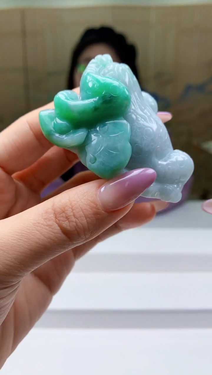 【闪购商品】定制翡翠未镶嵌5156ty-毛货挂件161