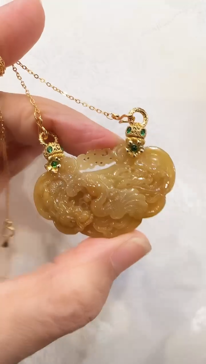 颈饰未镶嵌翡翠国风