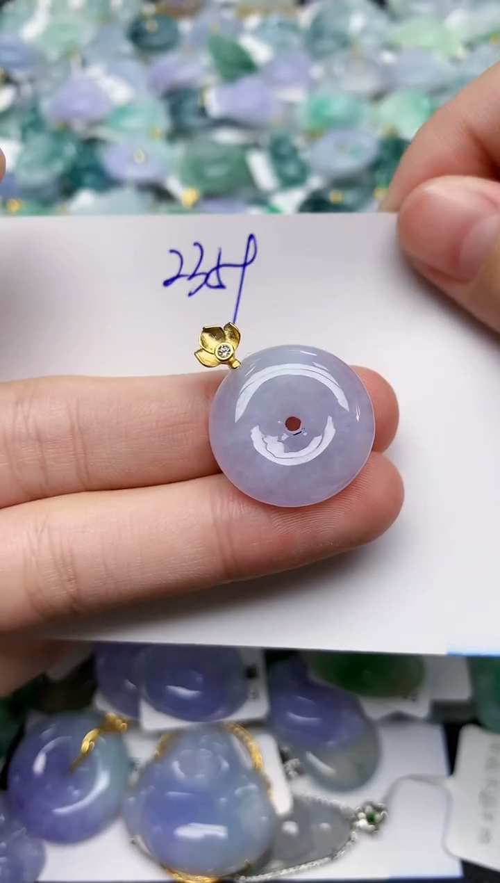 颈饰未镶嵌翡翠天然缅甸A货翡翠百元以上9元证书费自理