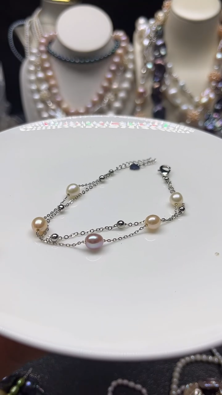 颈饰未镶嵌淡水珍珠手链