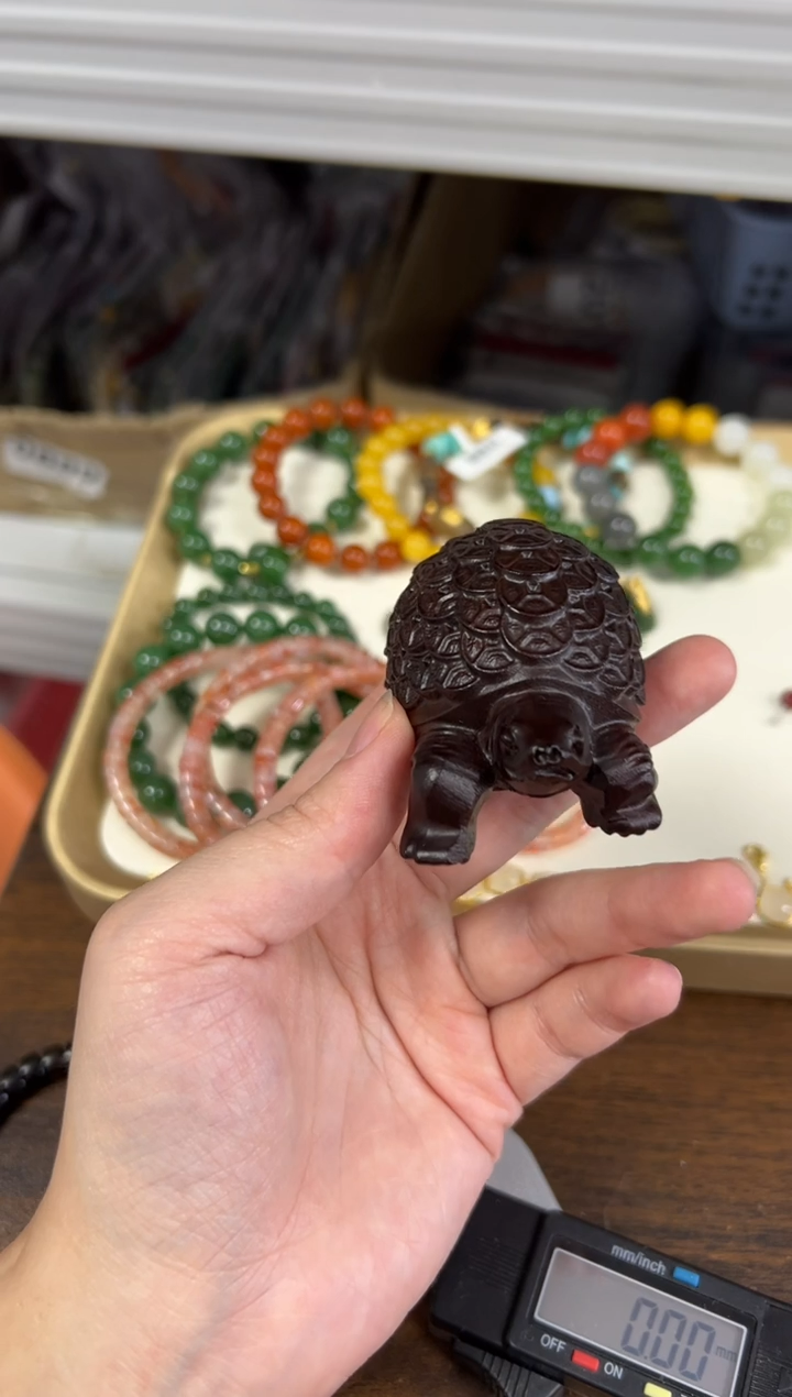 把件小叶紫檀紫檀木乌龟富甲玄武摆件把件[2985]